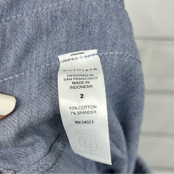 Athleta Farallon Heathered Wide Crop Pants size 2 - Picture 8 of 8